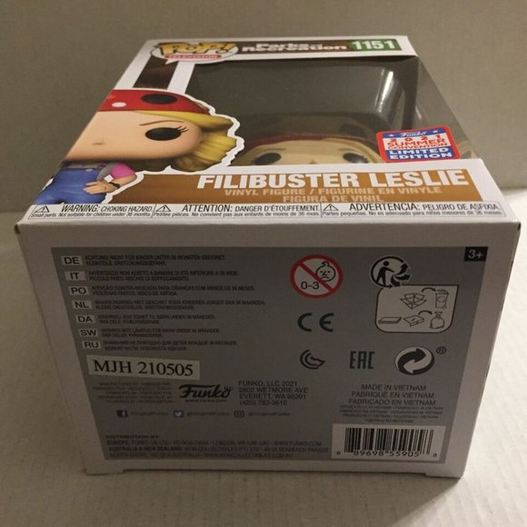 NEW Parks & Recreation Filibuster Leslie Mona-Lisa Funko Pop Figures - Picture 4 of 15